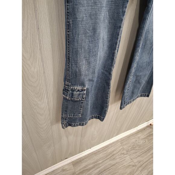 Vintage Old Navy Blue Jeans Baggy Y2K 90s Grunge Skater Festival - Picture 2 of 12